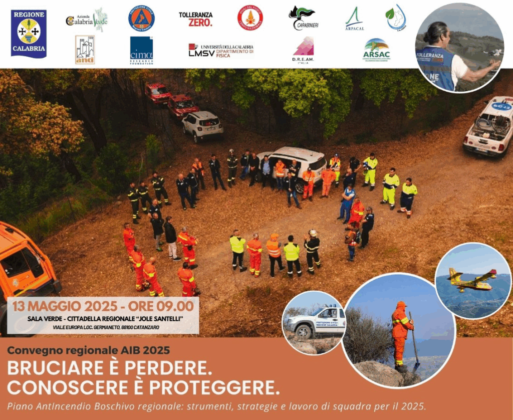 Piano Antincendio 2025. “Bruciare è perdere, conoscere è proteggere”: convegno alla Cittadella Regionale