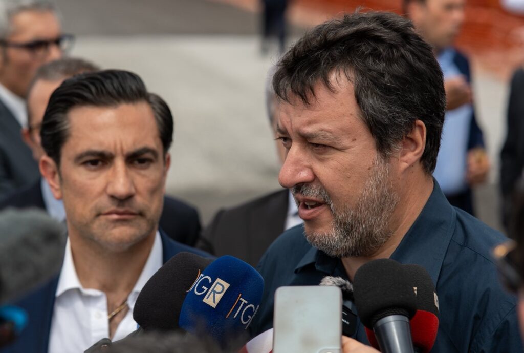 Salvini a Lamezia Terme e Rende per Murone e Ghionna: “Ponte sullo Stretto? Cantieri in estate”