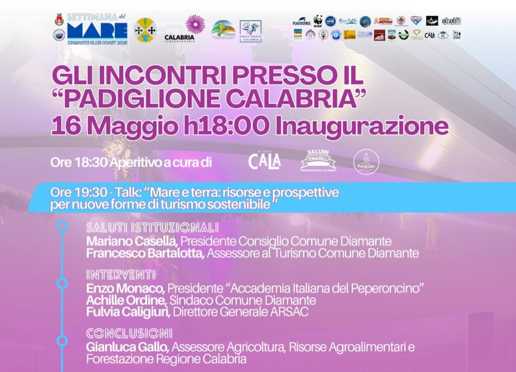 Gallo e Greco alla “Settimana del Mare” di Diamante. Intervista all’assessore Bartalotta