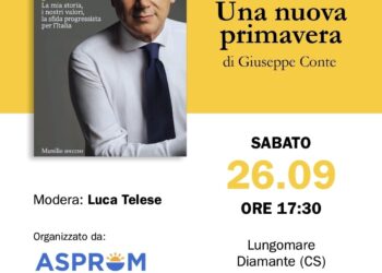 Summer School M5S a Diamante: domani arriva Giuseppe Conte per presentare il suo libro